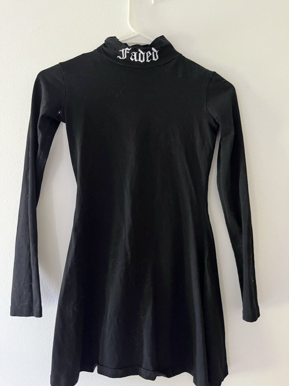 Faded Af Mock Neck Dress